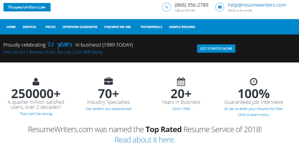 ResumeWriters.com review
