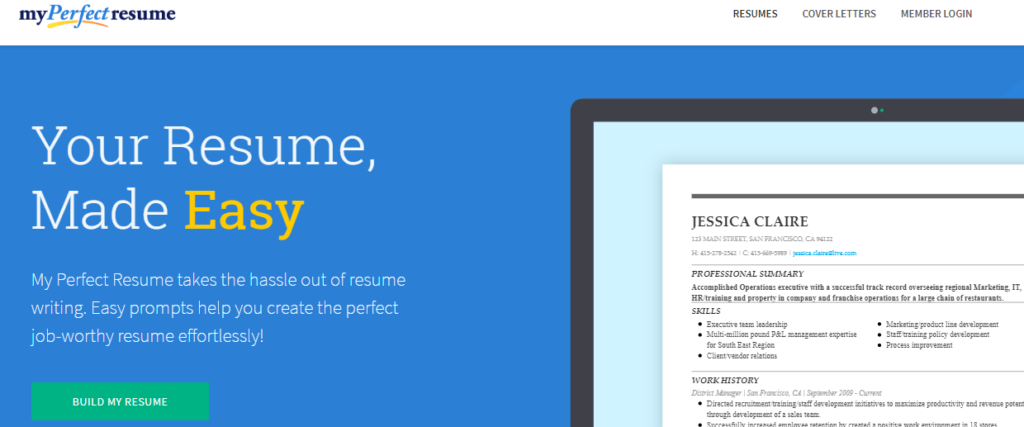 myperfectresume.com review